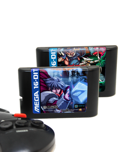 Demons of Asteborg + Astebros Cartridge Pack (Kassette nur für Sega MegaDrive/Genesis I, II und III)